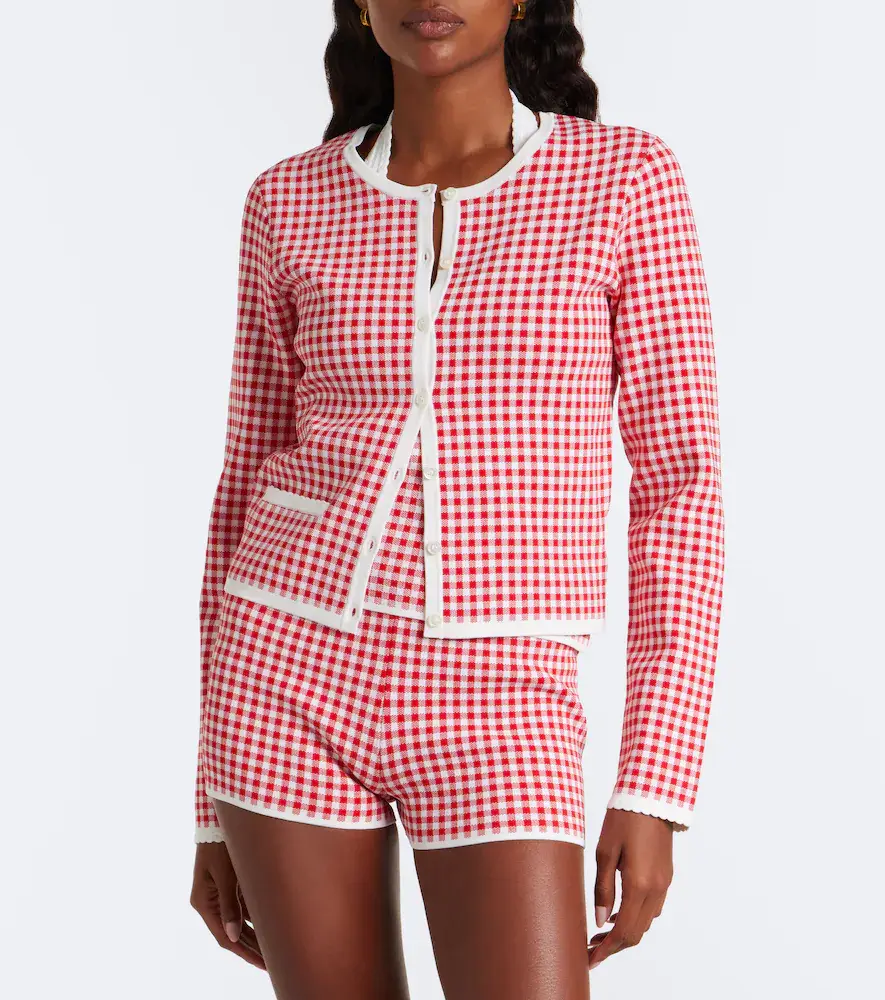 Posse Micah gingham cardigan | Thumbnail 3