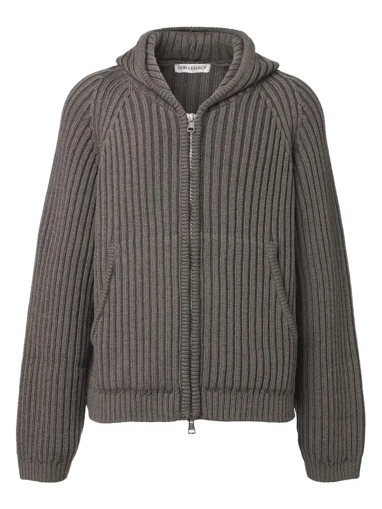 Our Legacy Level wool zip-up hoodie