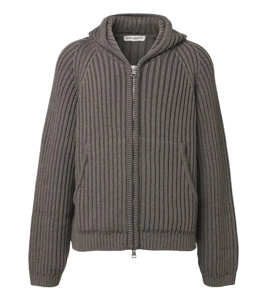 Our Legacy Level wool zip-up hoodie