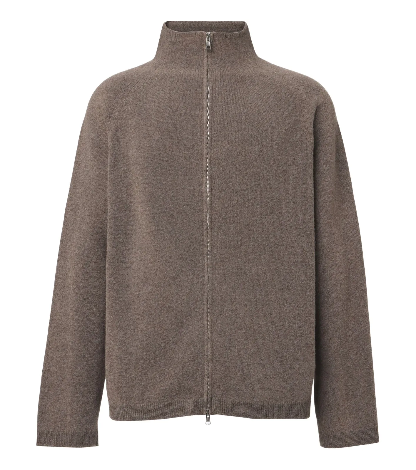 Line wool zip-up cardigan Line wool zip-up cardigan