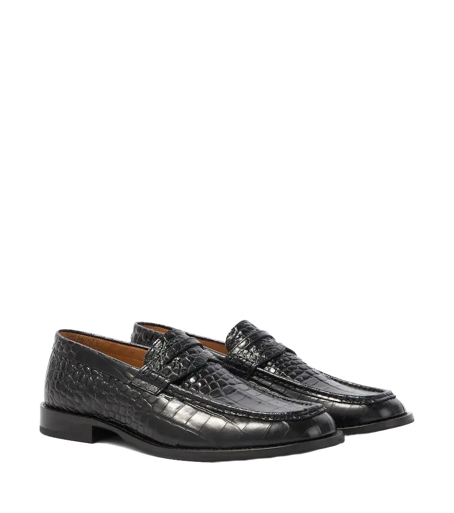 Our Legacy Light croc-effect leather penny loafers | Image 1 Our Legacy Light croc-effect leather penny loafers | Image 1