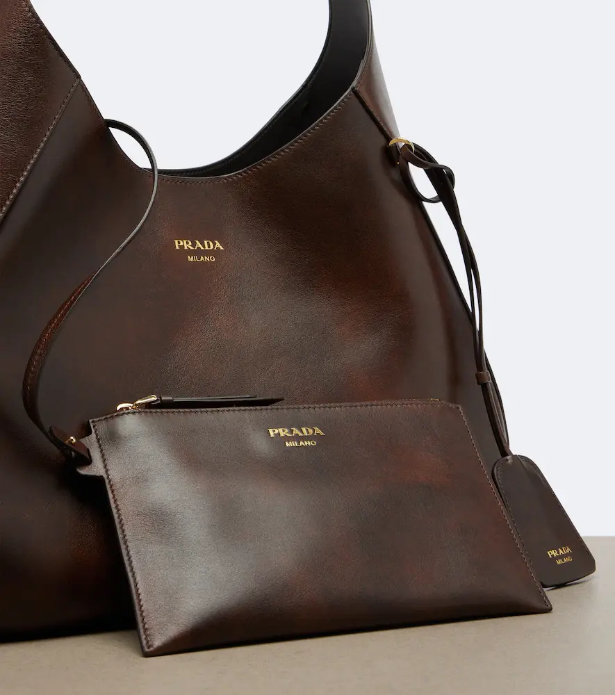 Prada Boogie Large leather shoulder bag | Thumbnail 3 Prada Boogie Large leather shoulder bag | Thumbnail 3