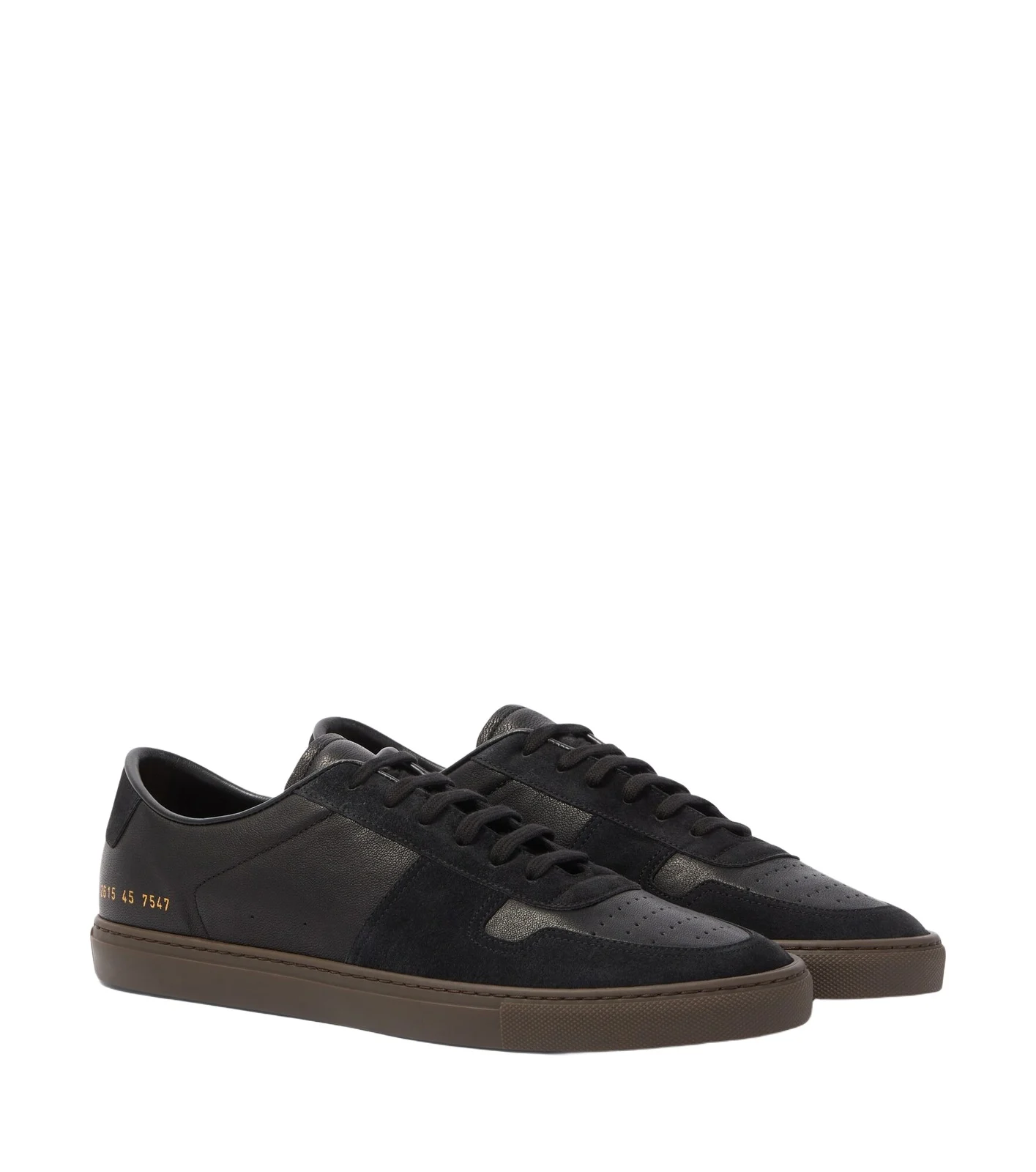 Common Projects Bball Duo suede-trimmed leather sneakers
