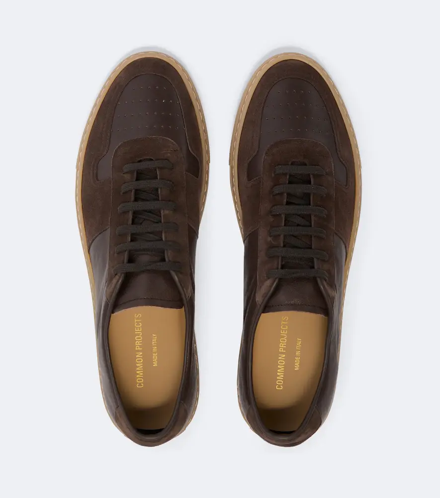 Common Projects Bball Duo suede-trimmed leather sneakers | Thumbnail 4 Common Projects Bball Duo suede-trimmed leather sneakers | Thumbnail 4