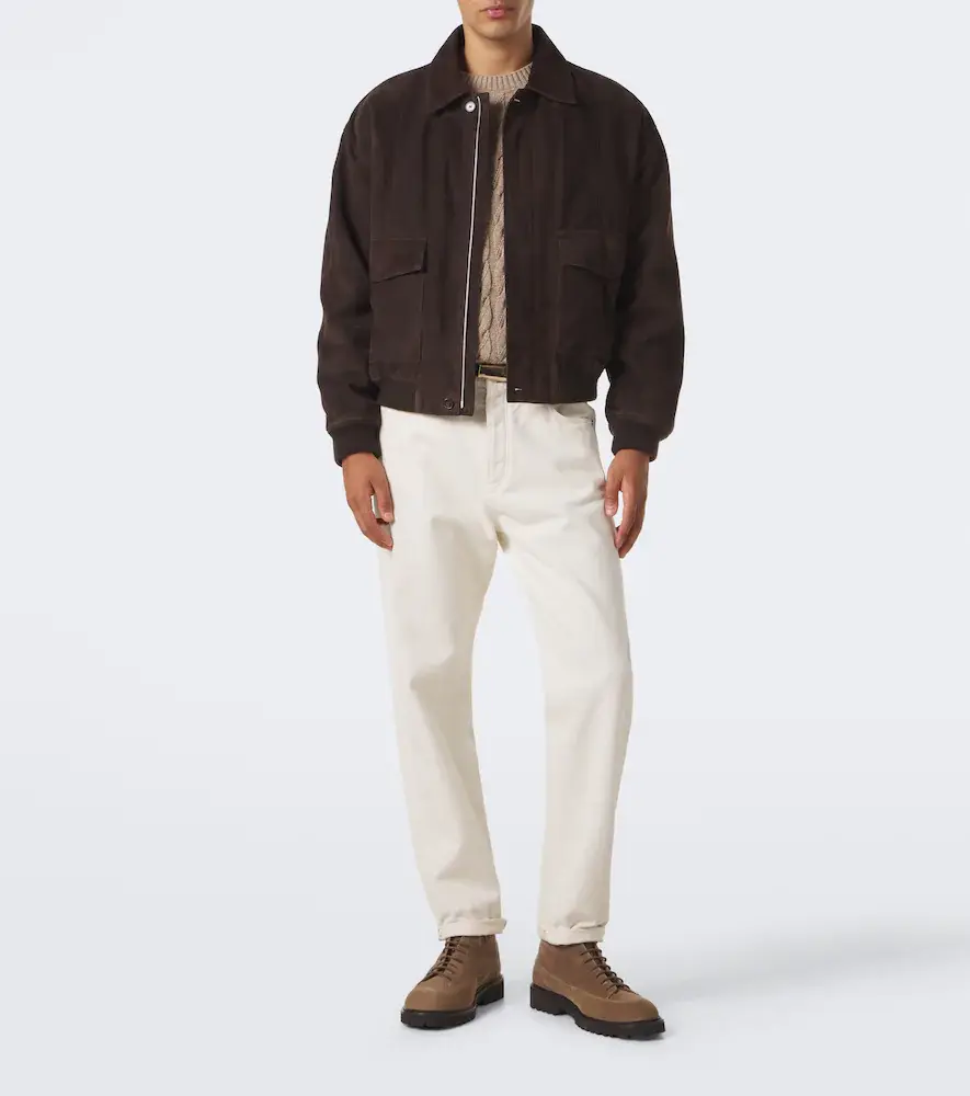 Common Projects Hiker leather-trimmed suede lace-up boots | Thumbnail 7