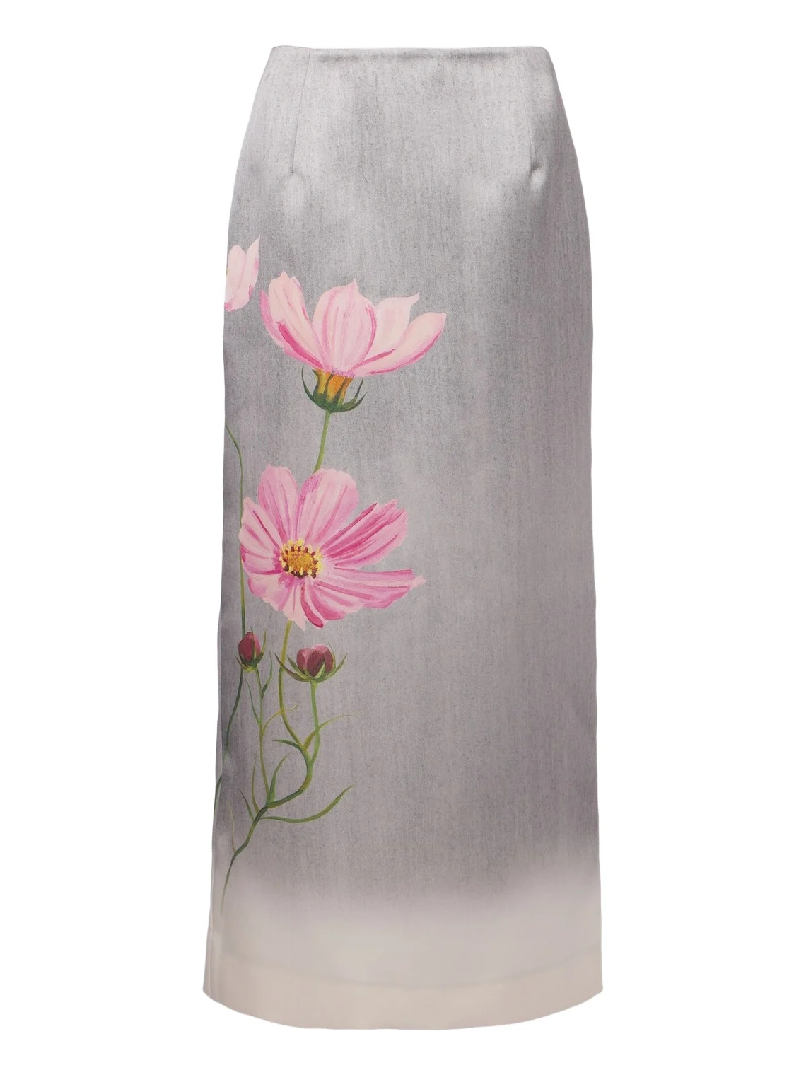 Oscar de la Renta Floral midi skirt