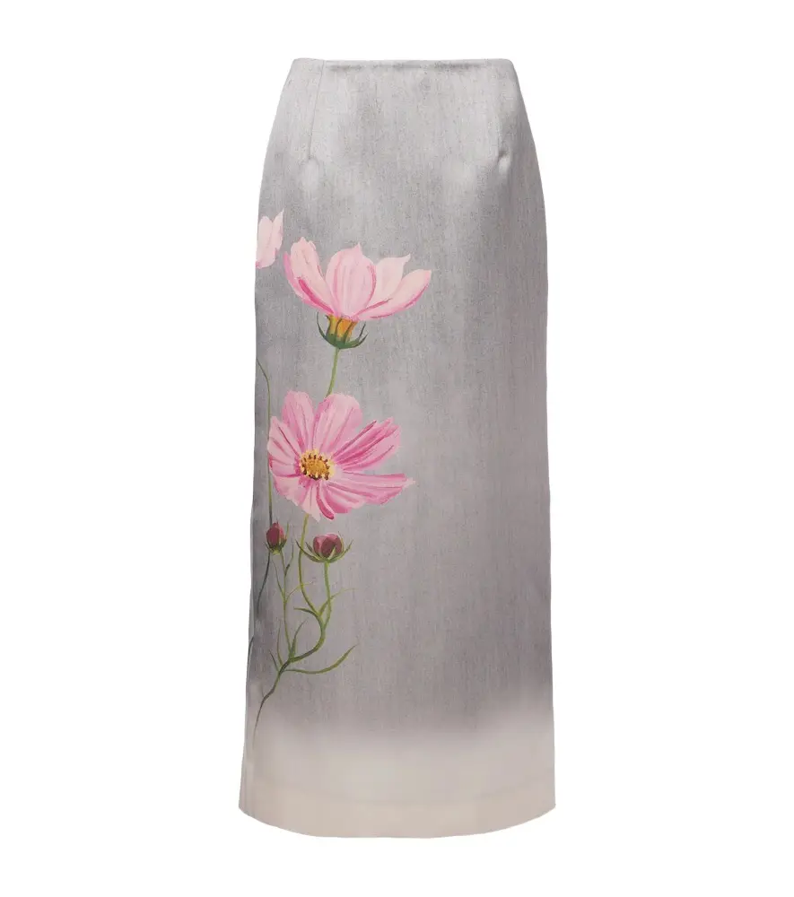 Oscar de la Renta Floral midi skirt | Image 1 Oscar de la Renta Floral midi skirt | Image 1