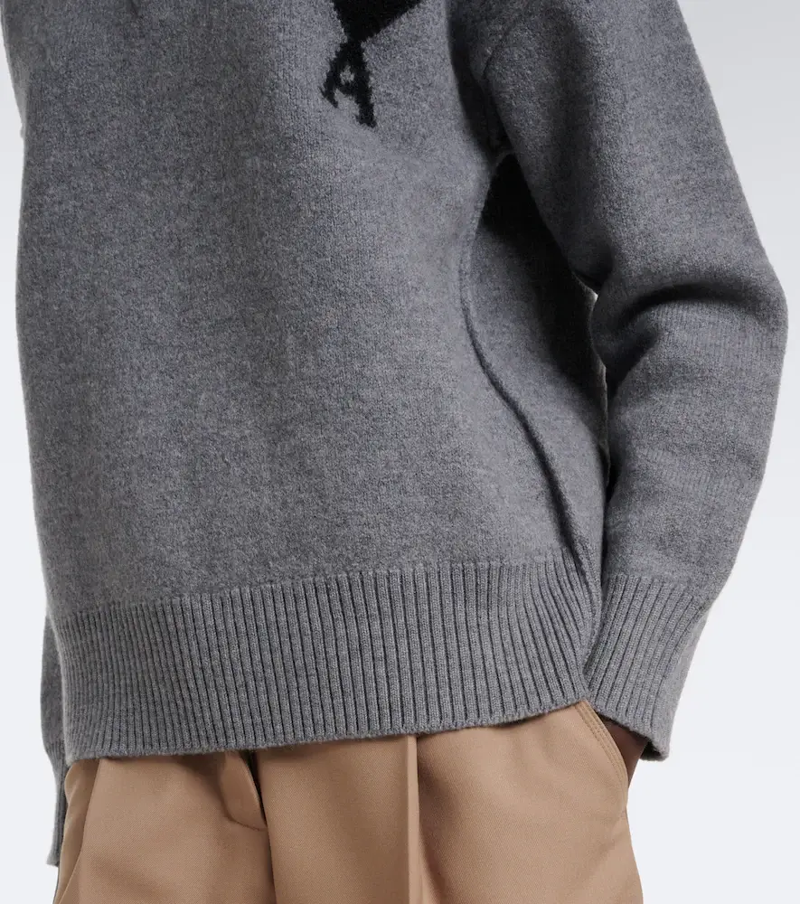 AMI PARIS Ami de Coeur wool polo sweater | Thumbnail 2 AMI PARIS Ami de Coeur wool polo sweater | Thumbnail 2