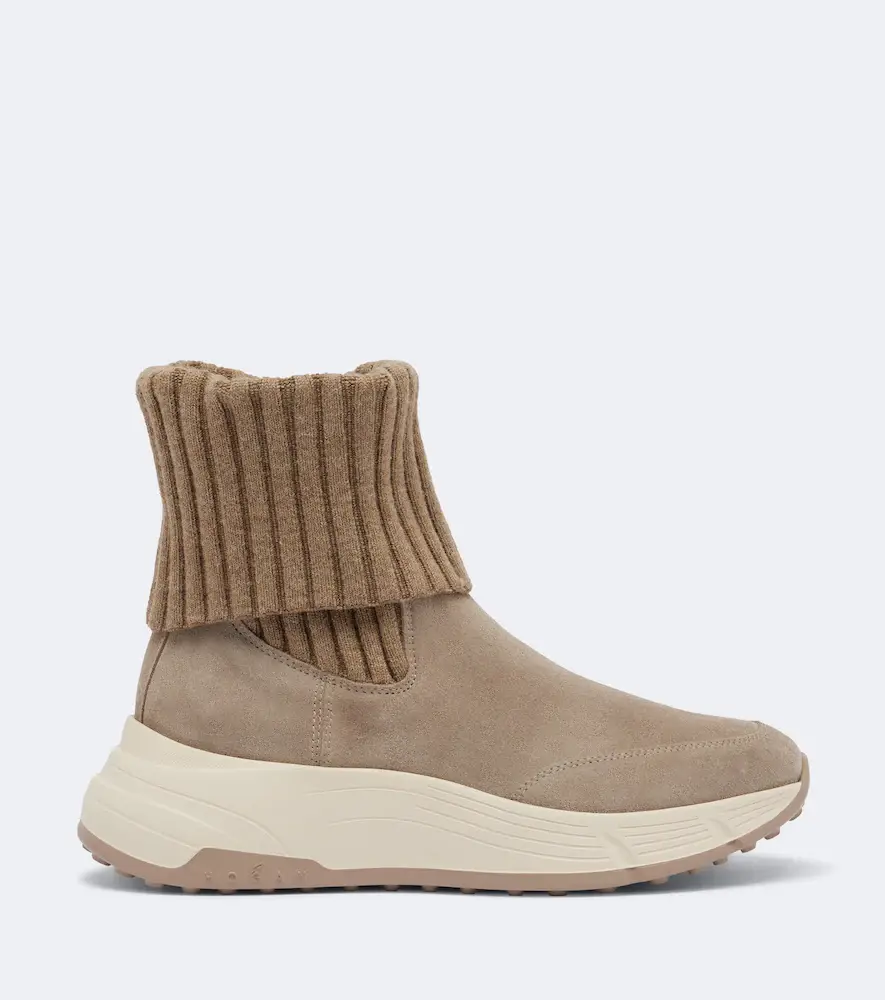 Hogan H669 knitted suede ankle boots | Thumbnail 2 Hogan H669 knitted suede ankle boots | Thumbnail 2
