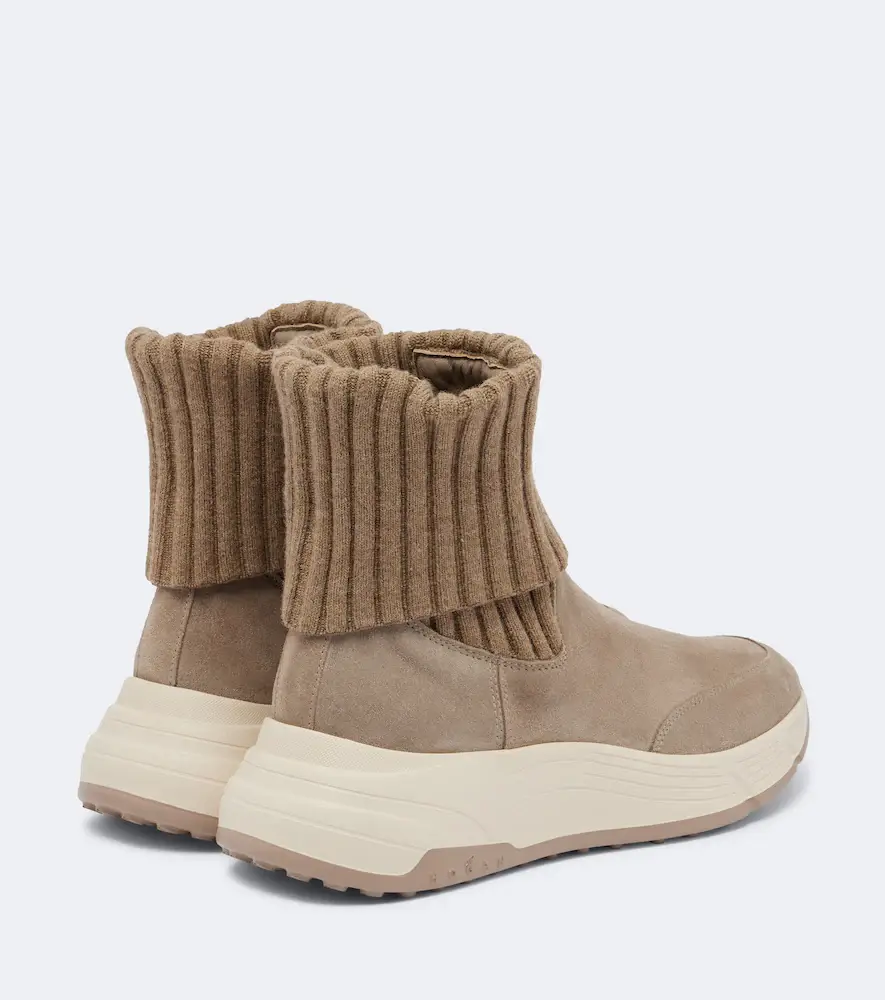 Hogan H669 knitted suede ankle boots | Thumbnail 4 Hogan H669 knitted suede ankle boots | Thumbnail 4