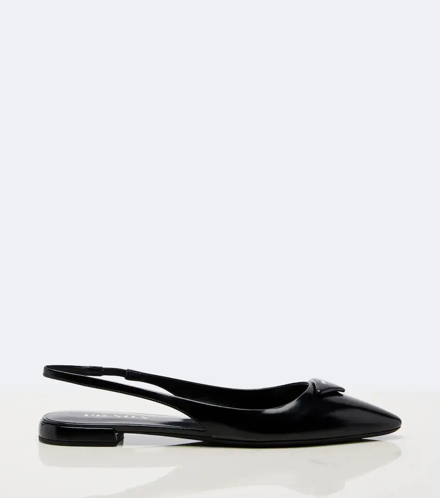 Prada Leather slingback ballet flats | Thumbnail 3 Prada Leather slingback ballet flats | Thumbnail 3