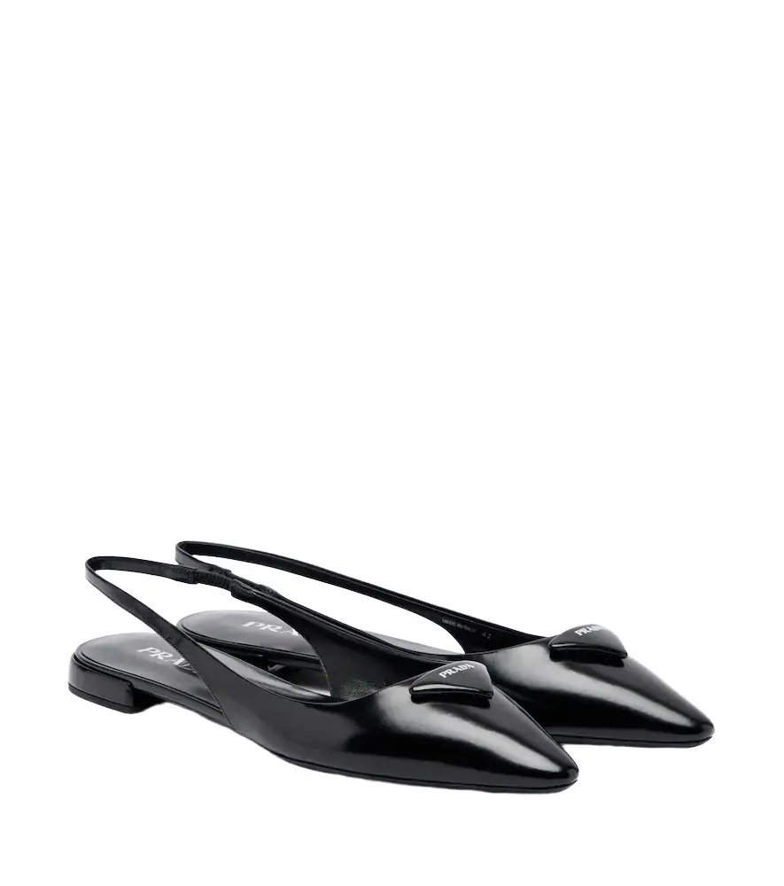 Prada Leather slingback ballet flats | Image 1 Prada Leather slingback ballet flats | Image 1