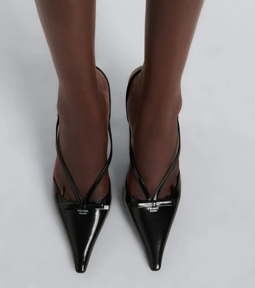 Prada Leather slingback pumps | Thumbnail 6 Prada Leather slingback pumps | Thumbnail 6