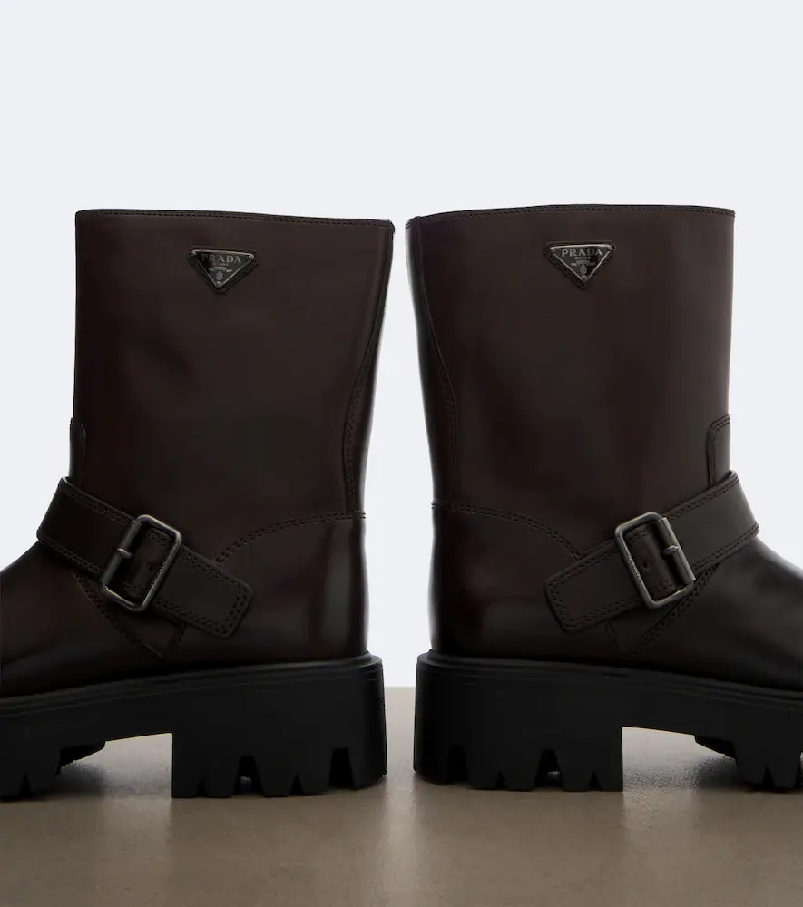 Prada Stride leather biker boots | Thumbnail 2 Prada Stride leather biker boots | Thumbnail 2