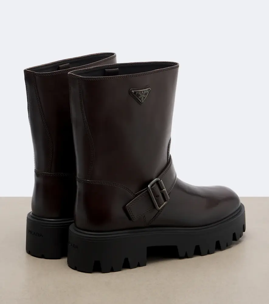 Prada Stride leather biker boots | Thumbnail 3 Prada Stride leather biker boots | Thumbnail 3