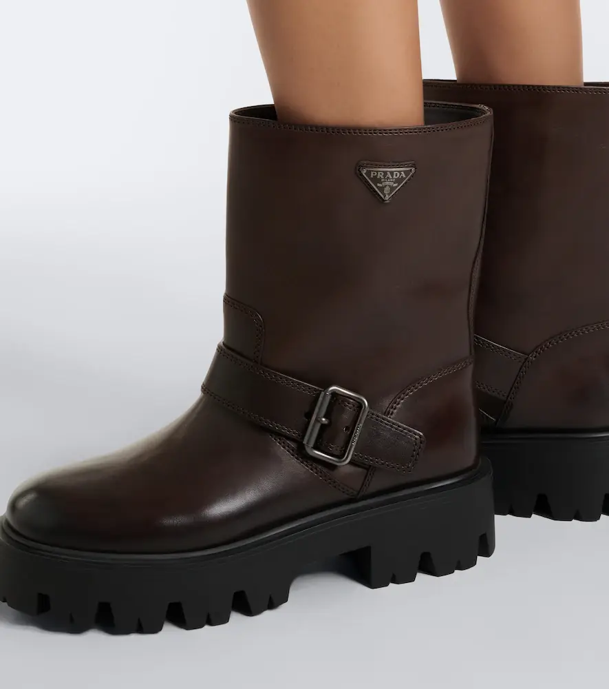 Prada Stride leather biker boots | Thumbnail 6 Prada Stride leather biker boots | Thumbnail 6