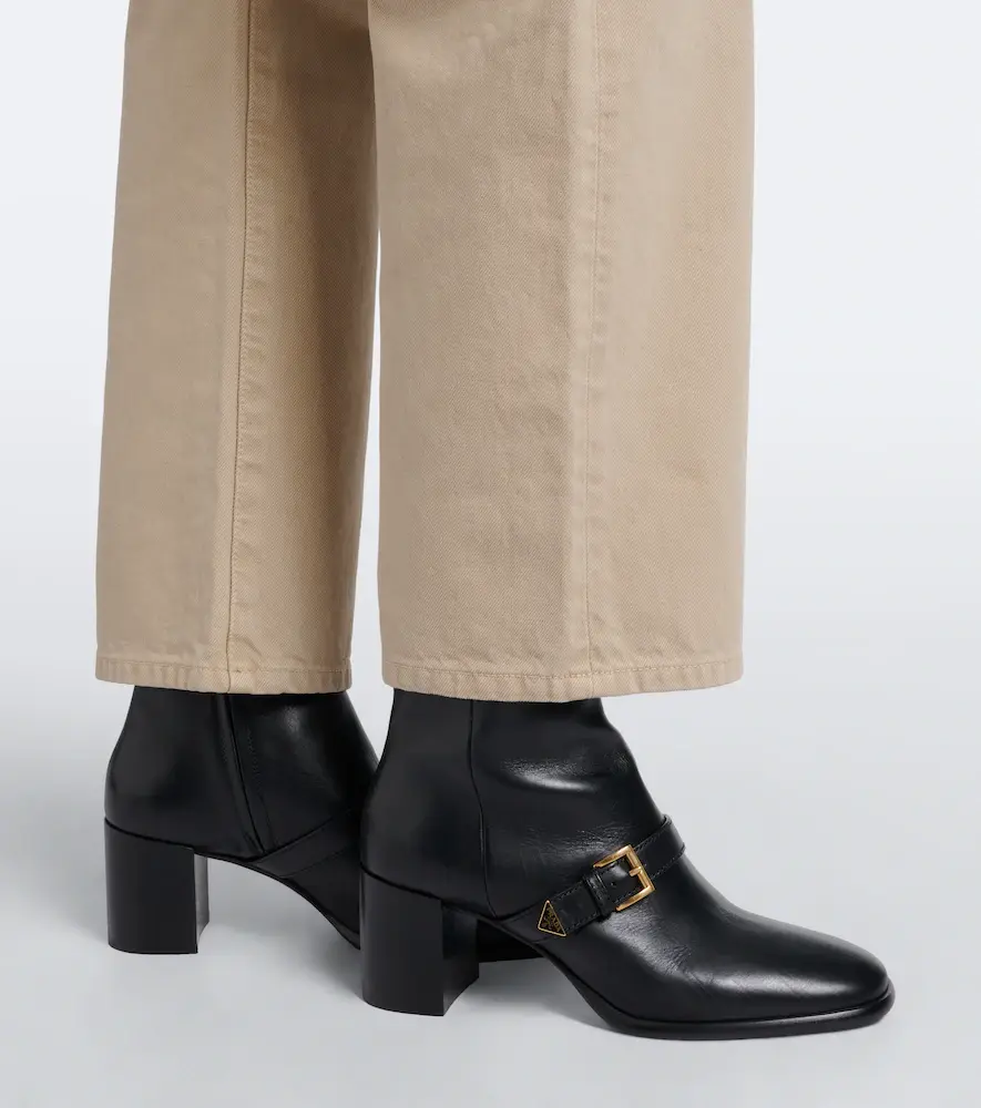 Prada Leather ankle boots | Thumbnail 5