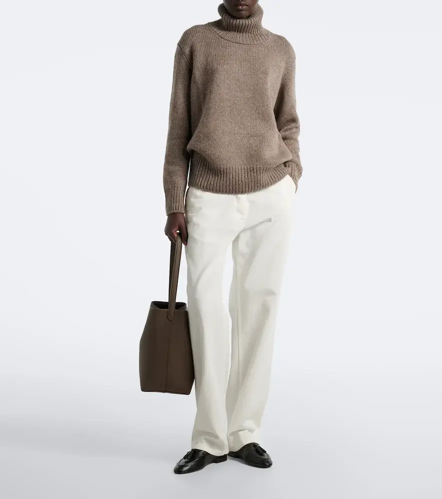 The Row N/S Park Medium leather tote bag | Thumbnail 5