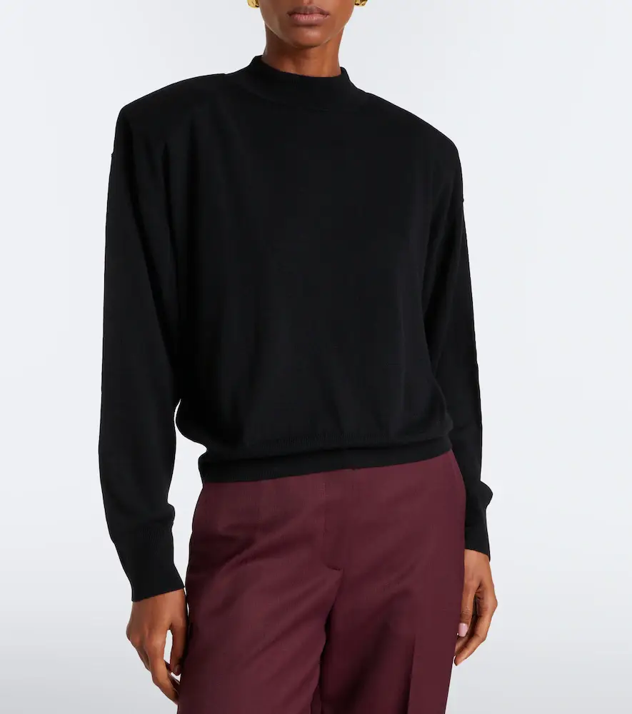 The Frankie Shop Rue wool-blend mockneck sweater | Thumbnail 2 The Frankie Shop Rue wool-blend mockneck sweater | Thumbnail 2