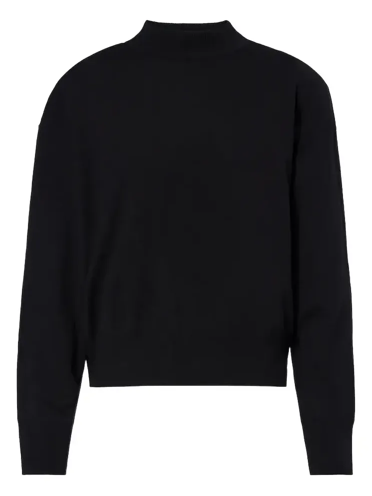 Rue wool-blend mockneck sweater