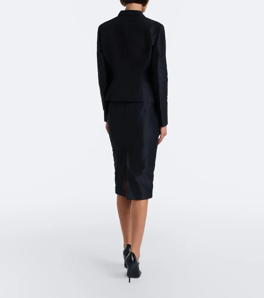 Gucci Silk faille pencil skirt | Thumbnail 4 Gucci Silk faille pencil skirt | Thumbnail 4