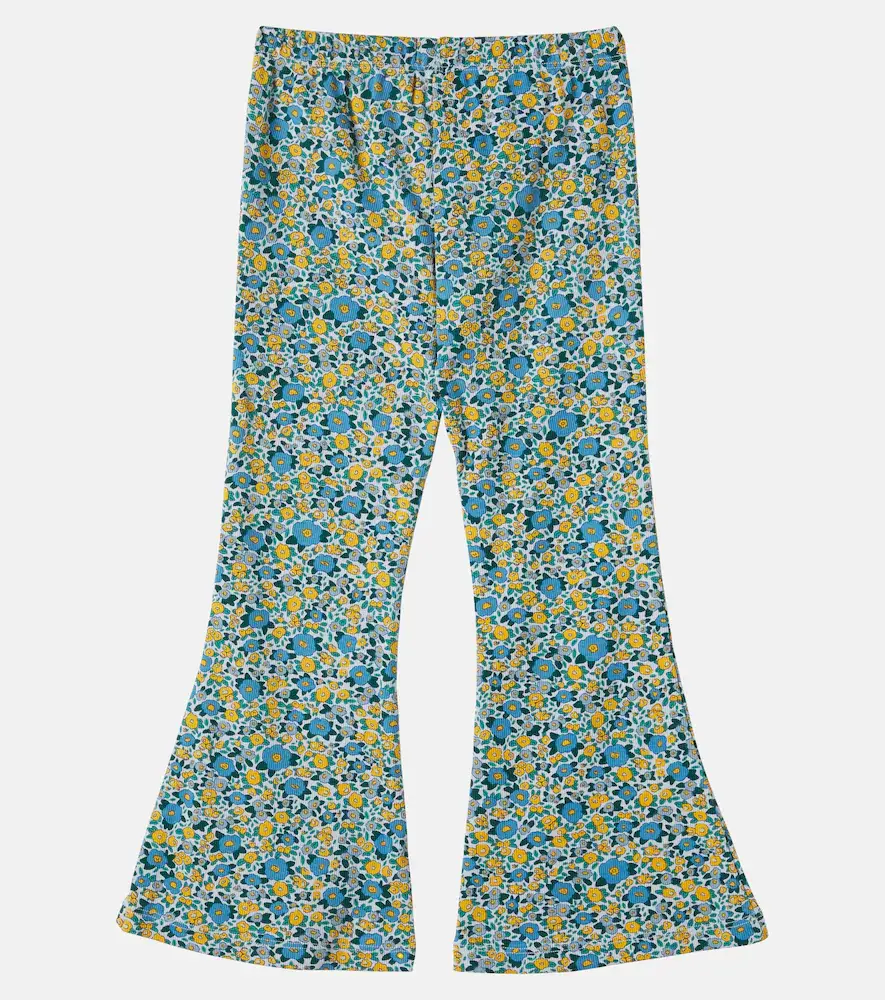 Tinycottons Floral cotton-blend flared pants | Thumbnail 2 Tinycottons Floral cotton-blend flared pants | Thumbnail 2