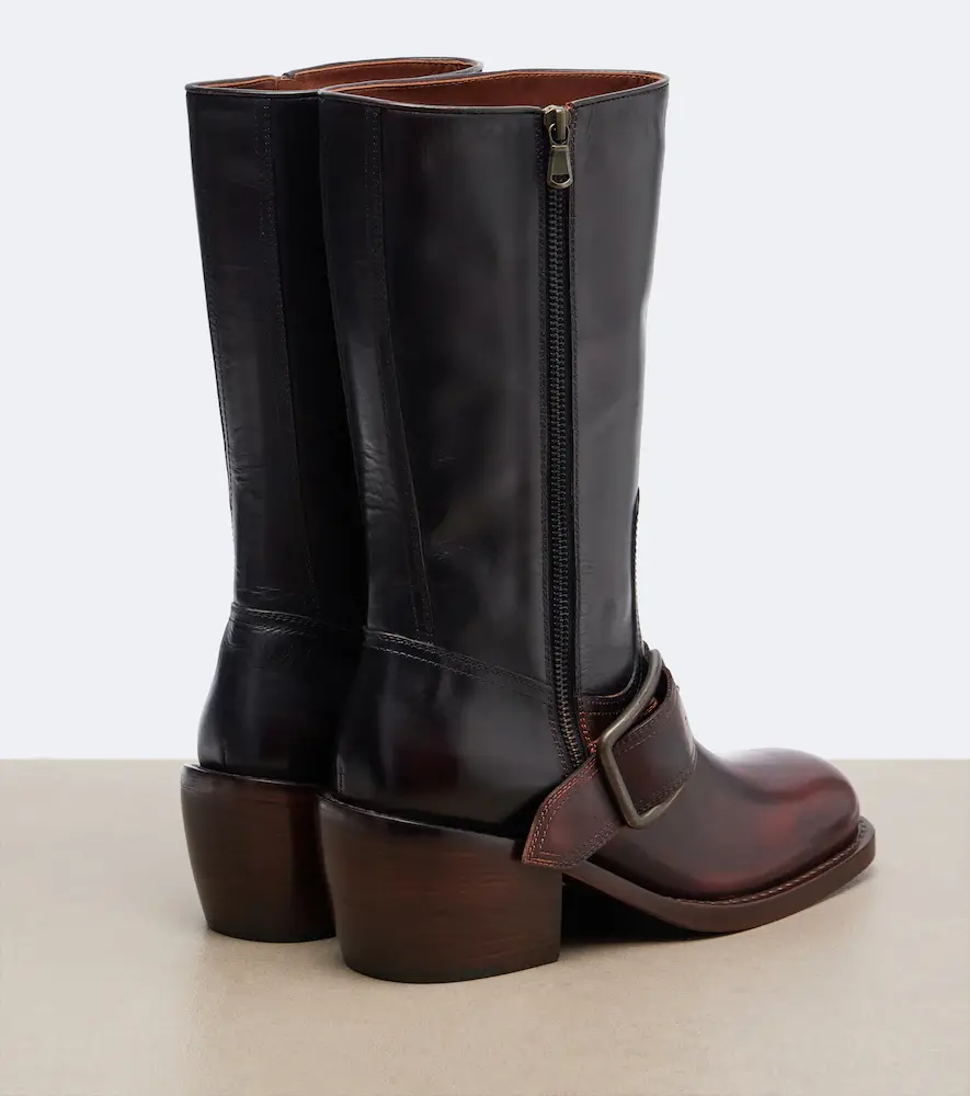 Dries Van Noten Leather biker boots | Thumbnail 2 Dries Van Noten Leather biker boots | Thumbnail 2