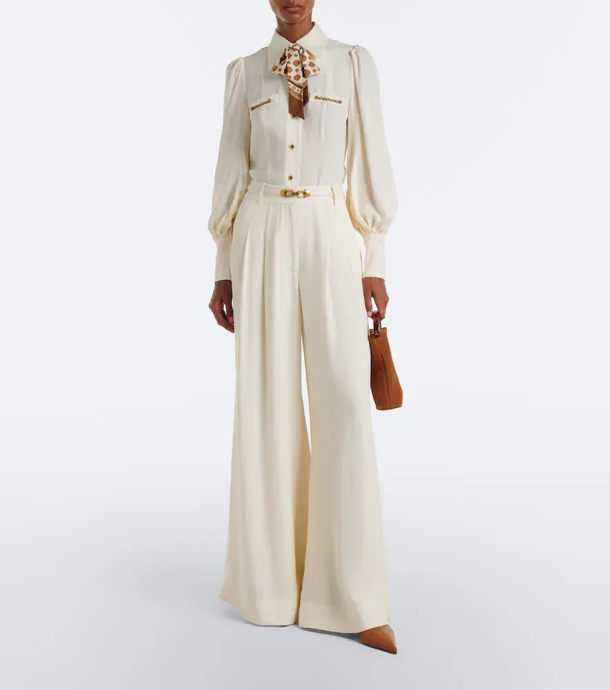 Zimmermann Belted wide-leg pants | Thumbnail 4 Zimmermann Belted wide-leg pants | Thumbnail 4