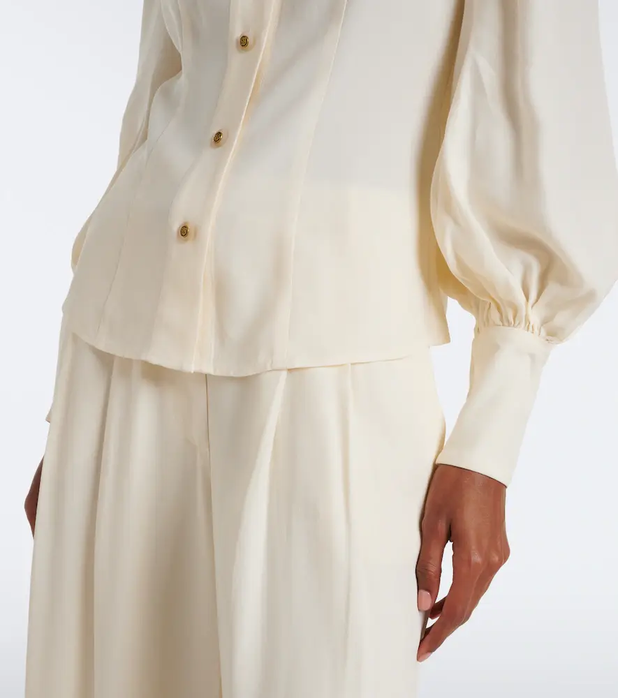 Zimmermann Utility tie-neck blouse | Thumbnail 2 Zimmermann Utility tie-neck blouse | Thumbnail 2