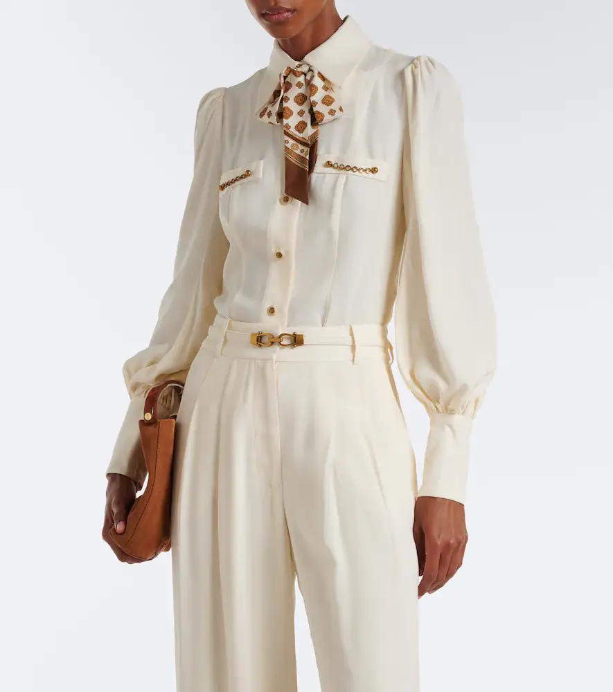 Zimmermann Utility tie-neck blouse | Thumbnail 3 Zimmermann Utility tie-neck blouse | Thumbnail 3