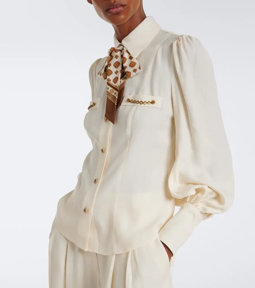 Zimmermann Utility tie-neck blouse | Thumbnail 5 Zimmermann Utility tie-neck blouse | Thumbnail 5