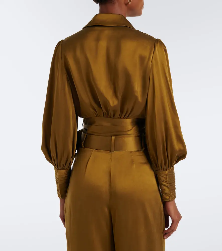 Zimmermann Silk satin wrap top | Thumbnail 3