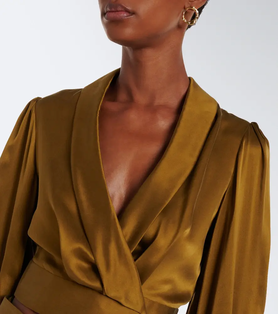 Zimmermann Silk satin wrap top | Thumbnail 4