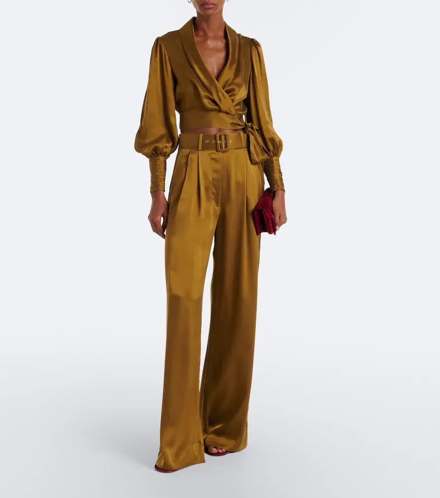 Zimmermann Silk satin wrap top | Thumbnail 6