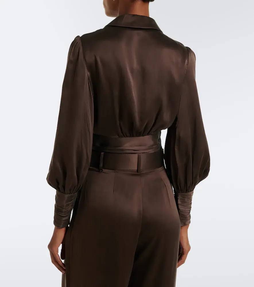Zimmermann Silk satin wrap top | Thumbnail 2