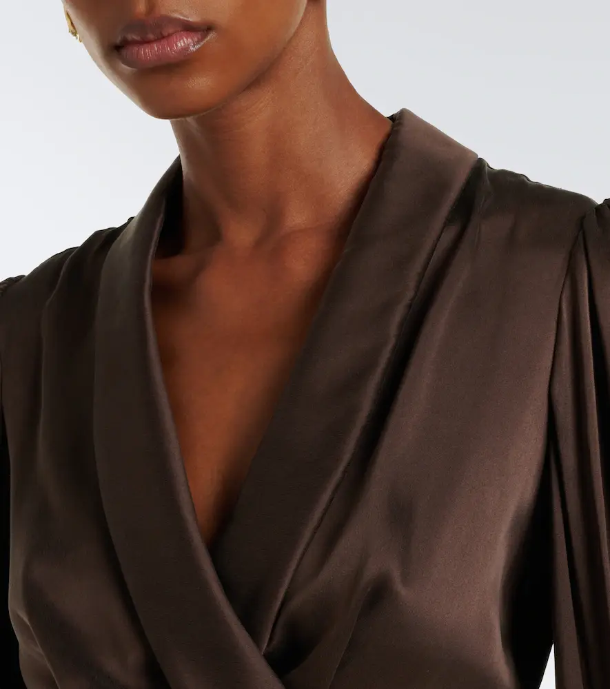 Zimmermann Silk satin wrap top | Thumbnail 4