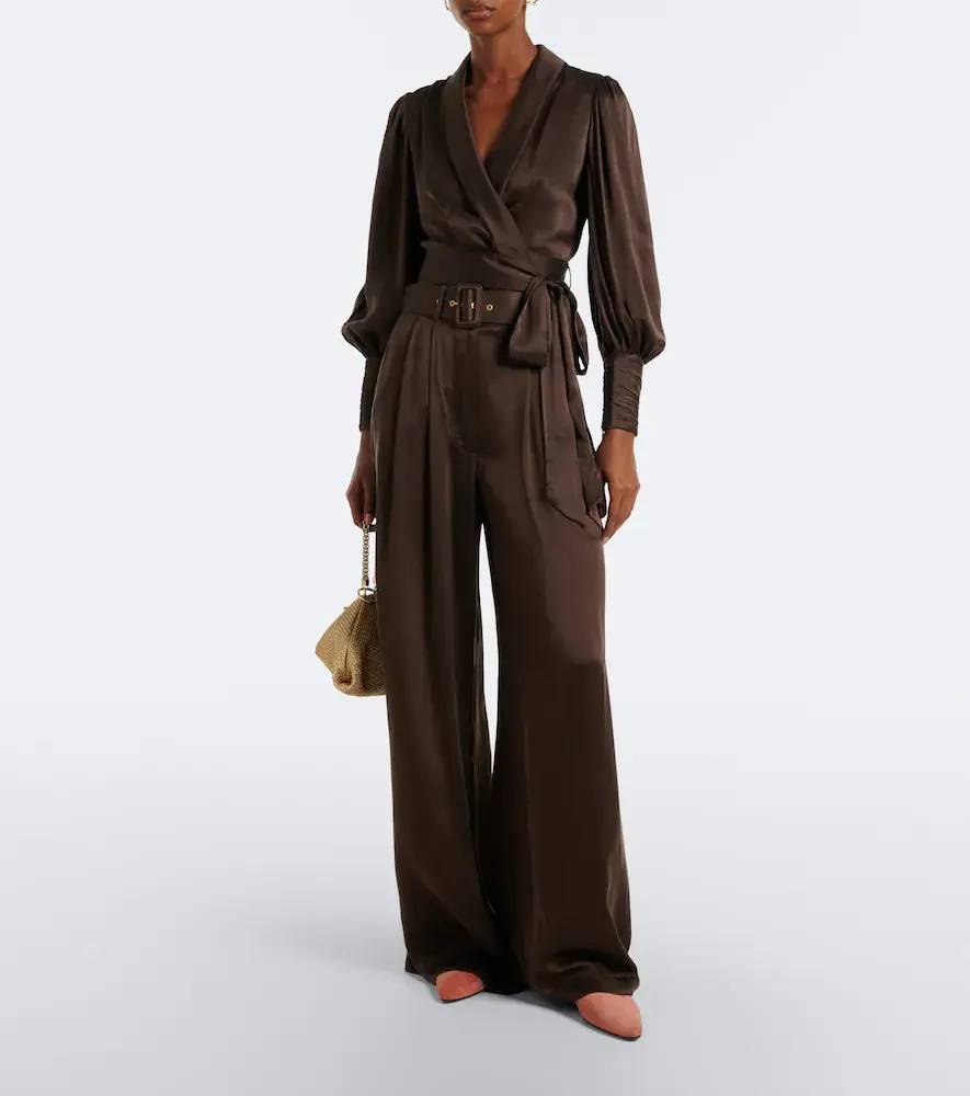 Zimmermann Silk satin wrap top | Thumbnail 6
