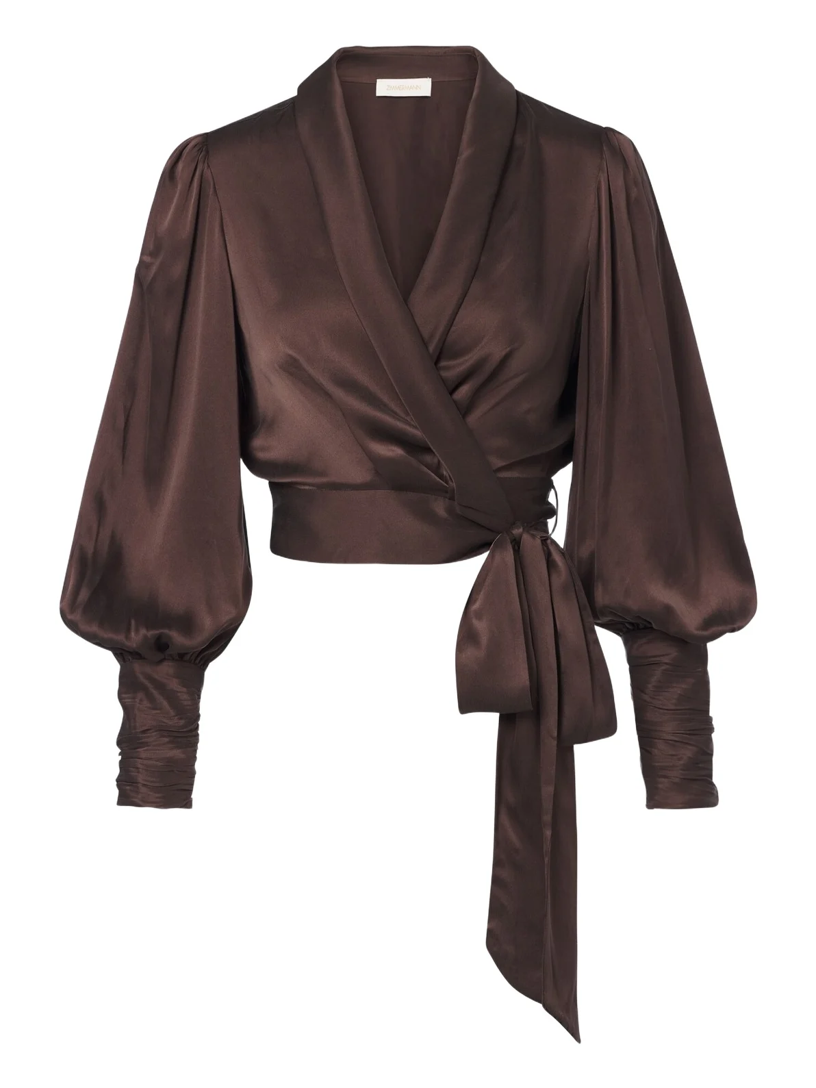 Silk satin wrap top Silk satin wrap top