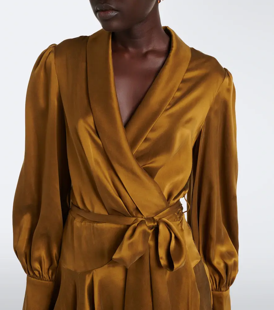 Zimmermann Silk satin wrap dress | Thumbnail 3