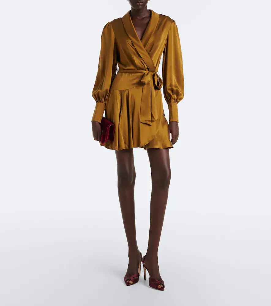 Zimmermann Silk satin wrap dress | Thumbnail 4