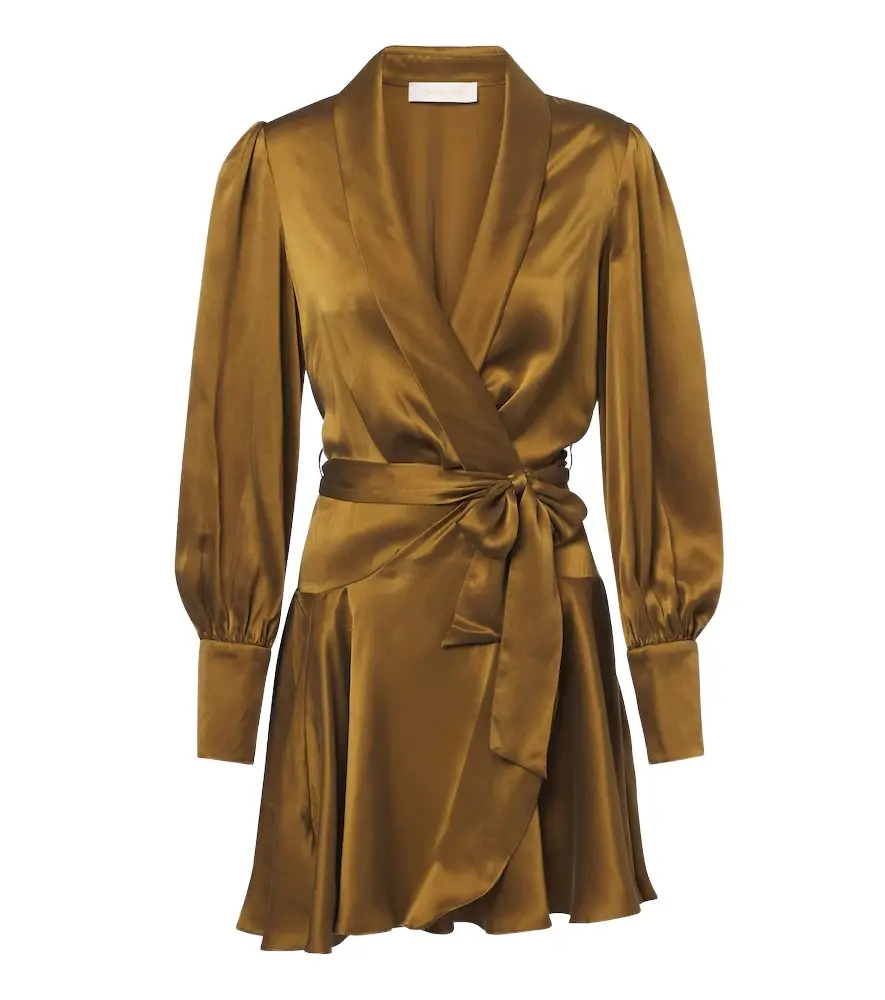 Zimmermann Silk satin wrap dress | Image 1 Zimmermann Silk satin wrap dress | Image 1