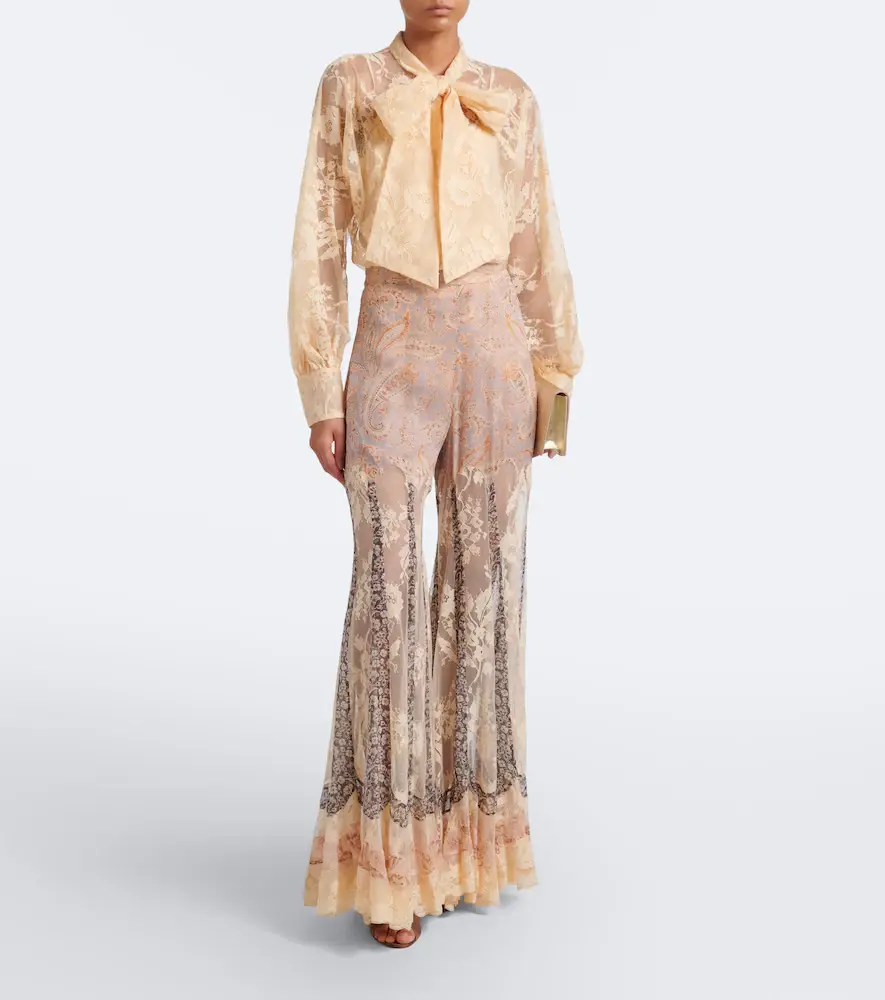 Zimmermann Valiant tie-neck lace blouse | Thumbnail 4 Zimmermann Valiant tie-neck lace blouse | Thumbnail 4