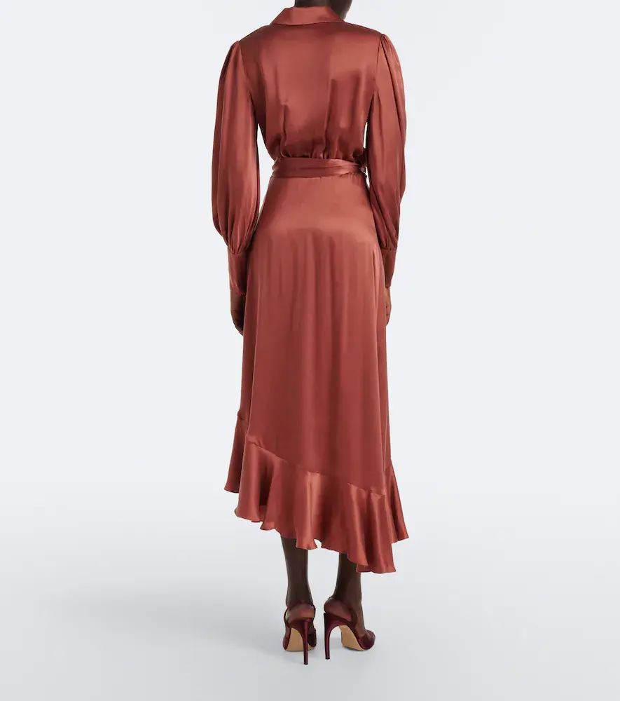 Zimmermann Silk satin wrap dress | Thumbnail 5 Zimmermann Silk satin wrap dress | Thumbnail 5