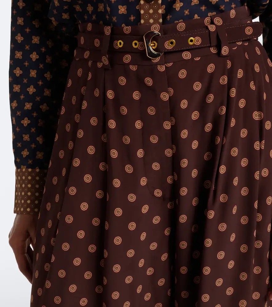 Zimmermann Belted printed wide-leg pants | Thumbnail 3 Zimmermann Belted printed wide-leg pants | Thumbnail 3