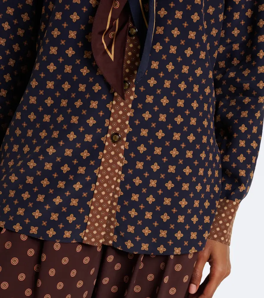 Zimmermann Printed tie-neck blouse | Thumbnail 3