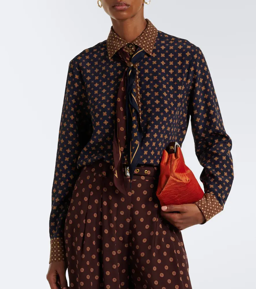 Zimmermann Printed tie-neck blouse | Thumbnail 4