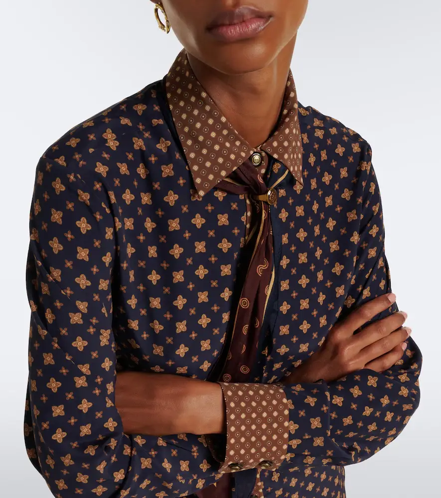Zimmermann Printed tie-neck blouse | Thumbnail 5