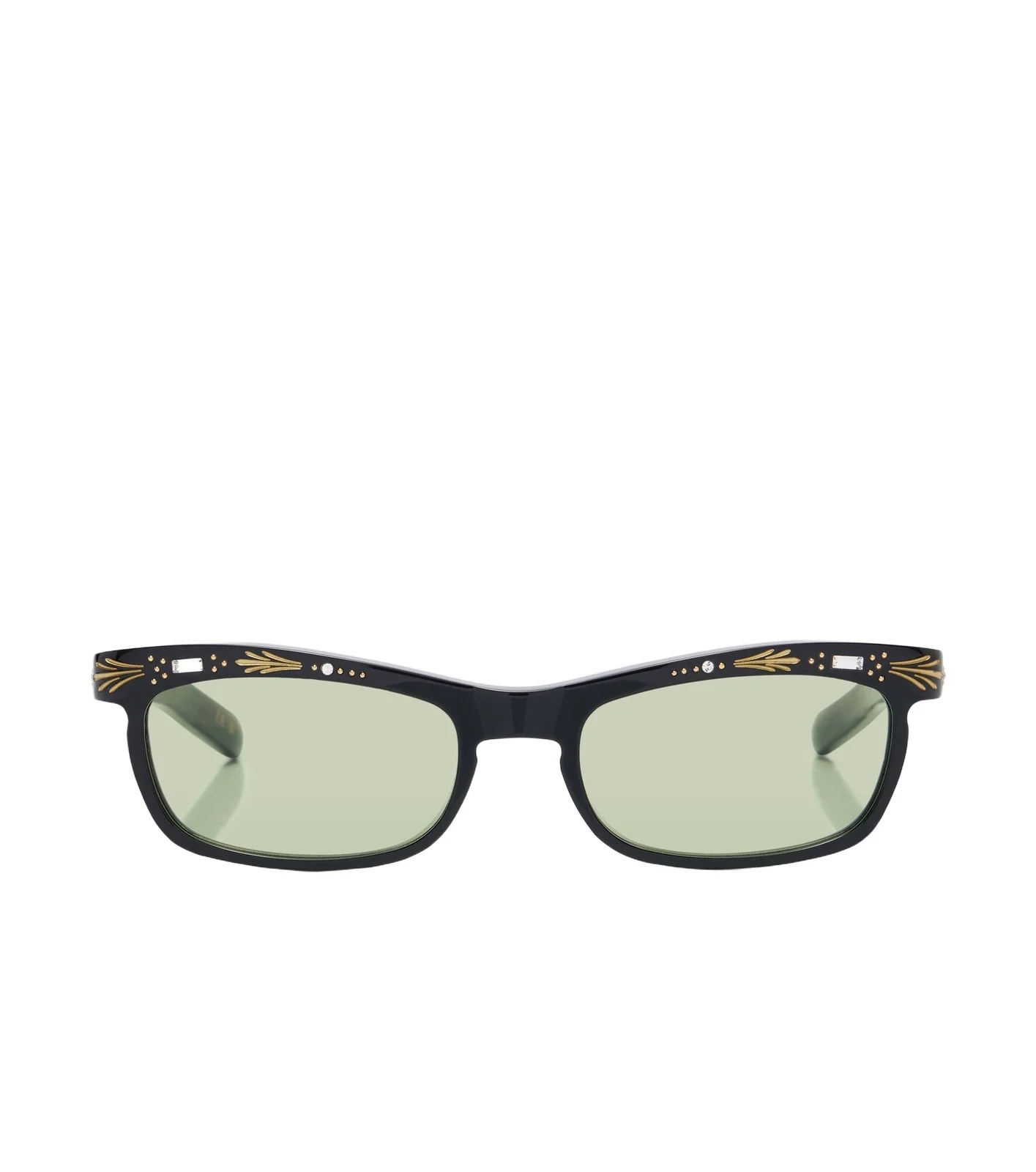 Valentino Garavani Embellished rectangular sunglasses