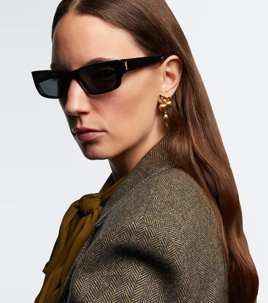 Saint Laurent Jazz rectangular sunglasses | Thumbnail 4