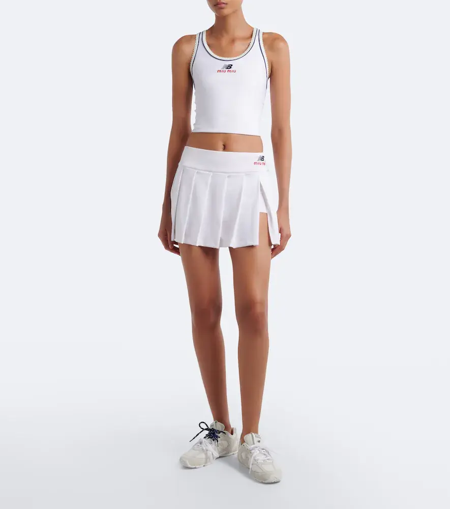 Miu Miu x New Balance jersey crop top | Thumbnail 5 Miu Miu x New Balance jersey crop top | Thumbnail 5